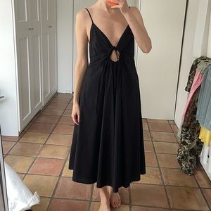 Gently used Find Me Now black cotton maxi dress | Size L